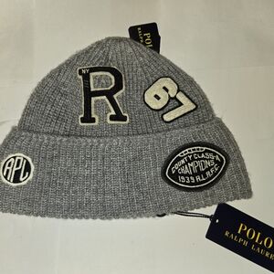 Polo by Ralph Lauren Gray County champions Knit Beanie